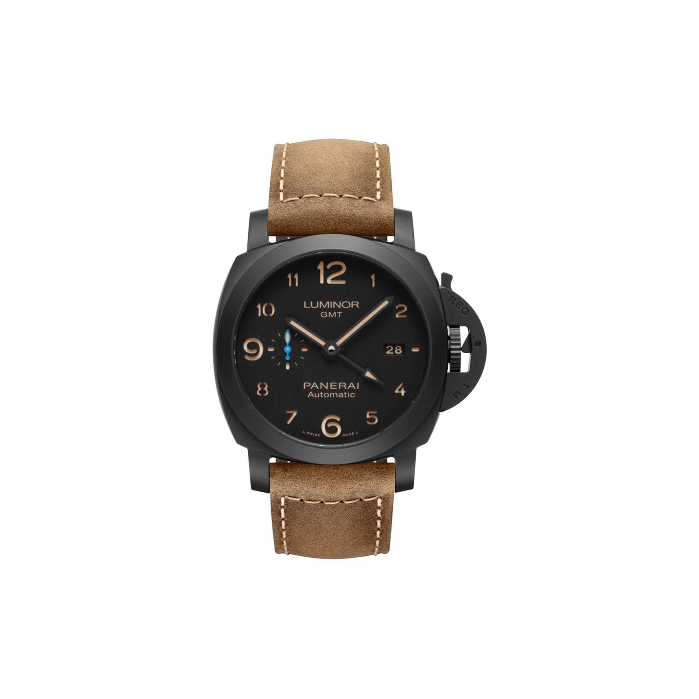 PANERAI LUMINOR 1950 3 DAYS GMT 44MM WATCH PAM1441